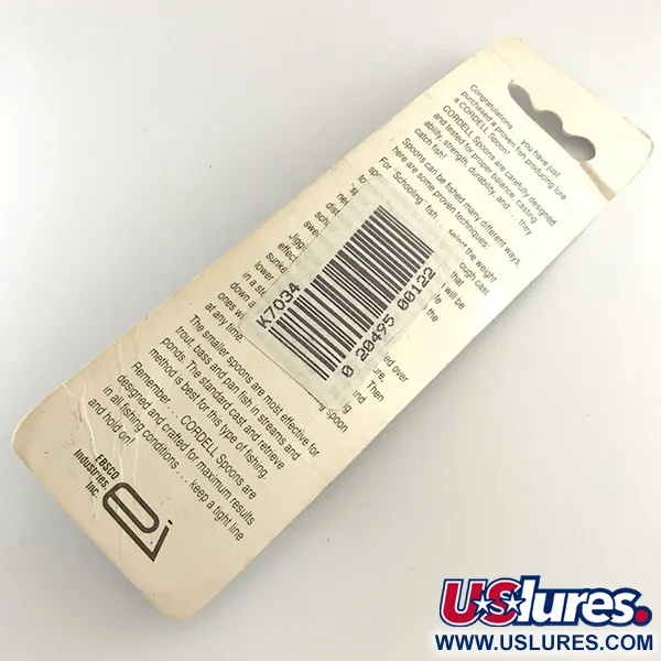 Cotton Cordell CC Spoon Jig Lure, Argento, 21g, Martellato, #6503