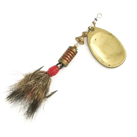 Mepps Aglia 3 dressed Cucchiaino, Oro / Rosso, 7,3g, Coda scoiattolo, #6509