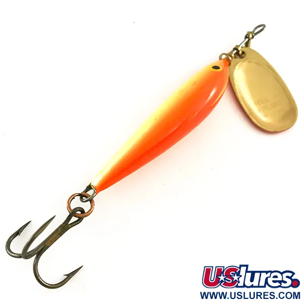 Blue Fox Vibrax Minnow Spin 2 Cucchiaino, Orange/Gold, 7g, Italia, #6517