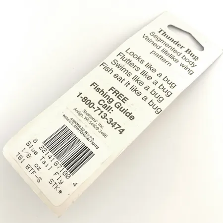 Mepps Thunder Bug Rotante, Oro / Blu, 4g, Ali Nervate, #6535