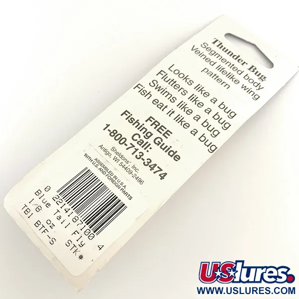 Mepps Thunder Bug Rotante, Oro / Blu, 4g, Ali Nervate, #6535