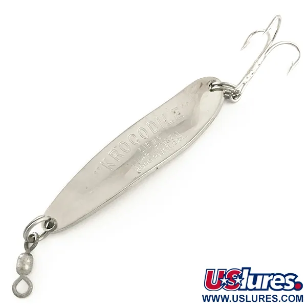 Luhr Jensen Krocodile Die #4 Ondulante, Nichel/Rosso, 17g, Lancio, #6554