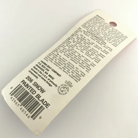 Yakima Bait Worden’s Original Rooster Tail Spinner, Bianco, 1.77g, #6579