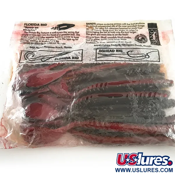 Gambler P. Tail Esca Siliconica, Rosso Scuro, 12.7cm, B.A.N.G., #6593