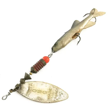 Cucchiaino Mepps Aglia Long 2 Mino, Argento, 9g, Foglia Salice, #6602