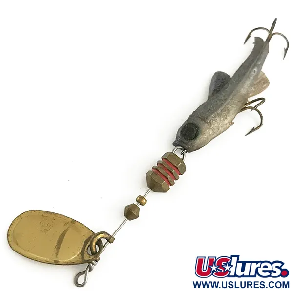 Mepps Comet Mino 1 Cucchiaino, Oro, 4.5g, Pesciolino in Gomma, #6605