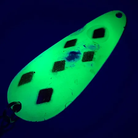 Blue Fox Aqua Spoon Ondulante, Five of Diamond, 14g, Glow, #6612