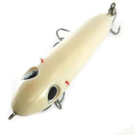 Heddon Super Spook Esca Topwater, Bianco, 25g, 3 Ancorette, #6618