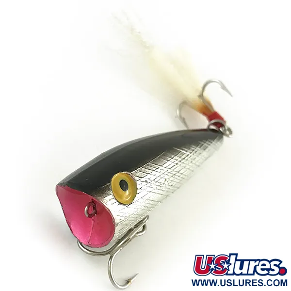 Rebel Pop-R Popper, Argento, 7g, Coda Piumata, #6633