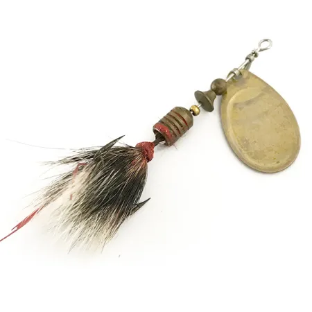 Mepps Aglia 2 dressed 1960s Cucchiaino, Ottone, 4,7g, Piumato, #6640