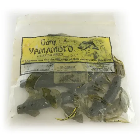 Gary Yamamoto Kreature Esca Siliconica, Green Pumpkin, 10cm, Hula Skirt, #6666