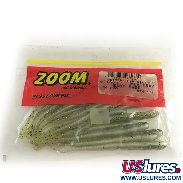 Zoom Meathead esca siliconica (19pz), Baby Bass, 10cm, finesse, #6667