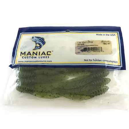 Maniac Custom Lures Maniac Cut'r Bug esca soft, Green Pumpkin, 6cm, #6668