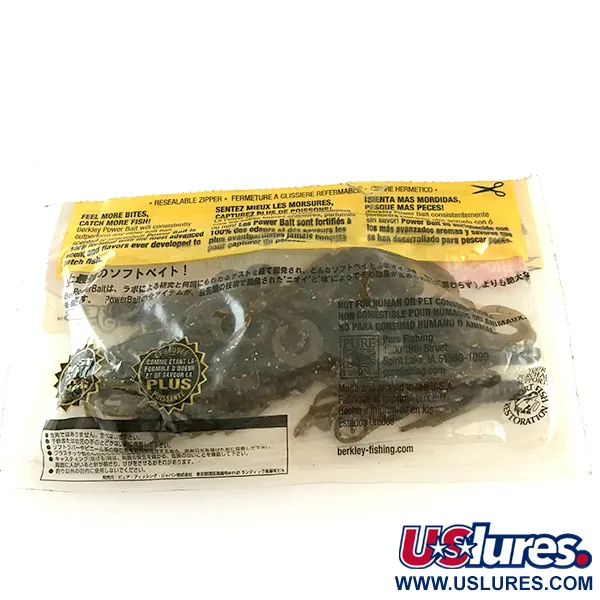 Berkley PowerBait Bungee Hawg esca siliconica, Green Pumpkin, 7cm, #6671