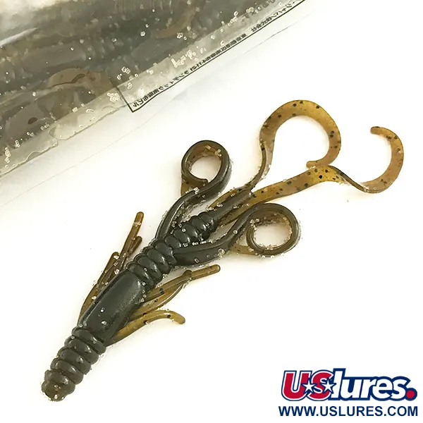 Berkley PowerBait Bungee Hawg esca siliconica, Green Pumpkin, 7cm, #6671