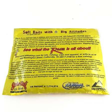 Strike King Rage Tail Rage Craw Esca Siliconica, Watermelon Meat, 9cm, #6673