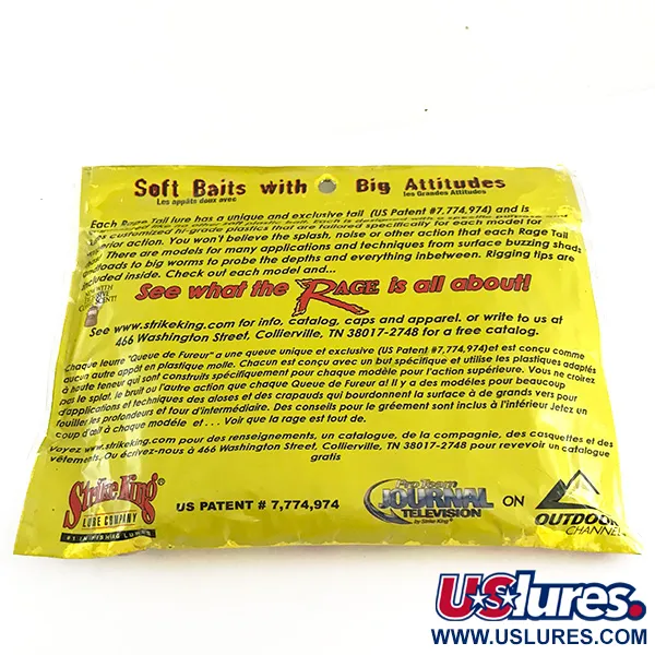 Strike King Rage Tail Rage Craw Esca Siliconica, Watermelon Meat, 9cm, #6673