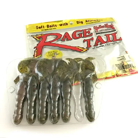 Strike King Rage Tail Rage Craw Esca Siliconica 6 pz