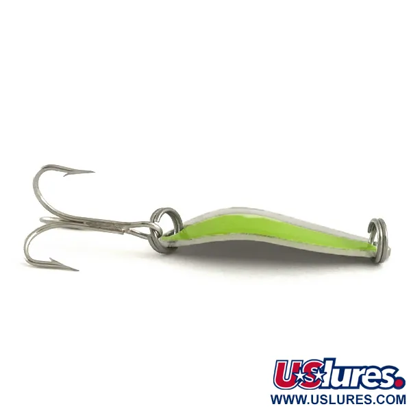 Acme Little Cleo Cucchiaino ondulante, Nickel / Verde, 3,5g, USA, #6675