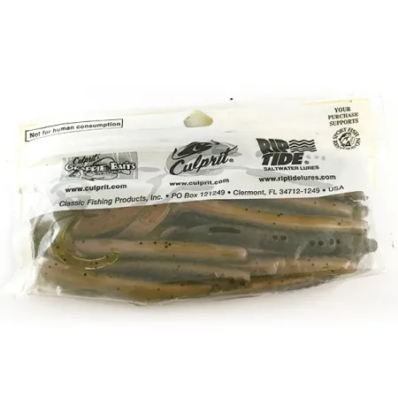 Culprit Original Worm Esca Siliconica, Green Pumpkin Red, 14cm, #6682