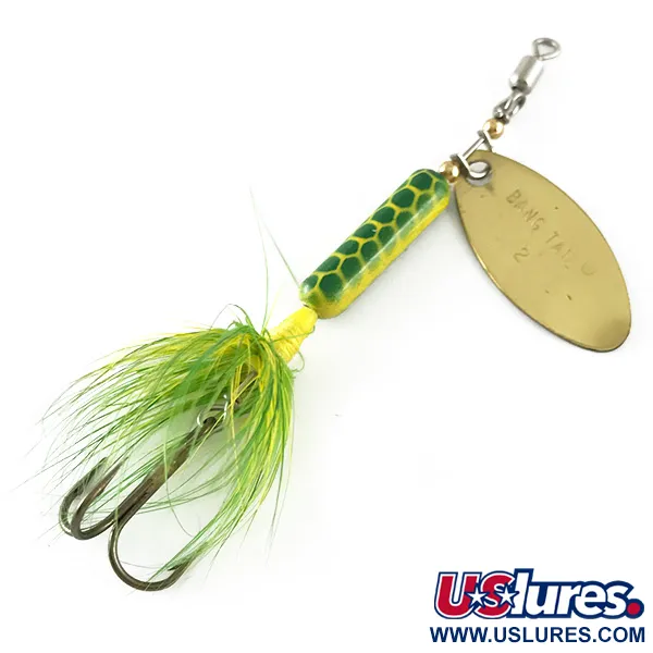Luhr Jensen Bang Tail Cucchiaino, Oro, 5,5g, Ancora Piumata, #6691