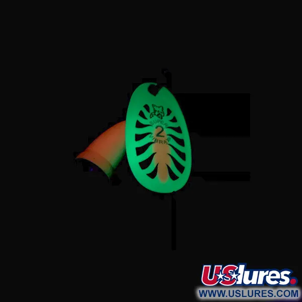 Blue Fox Super Vibrax 2 UV Cucchiaino, Giallo Fluorescente, 6g, #6693