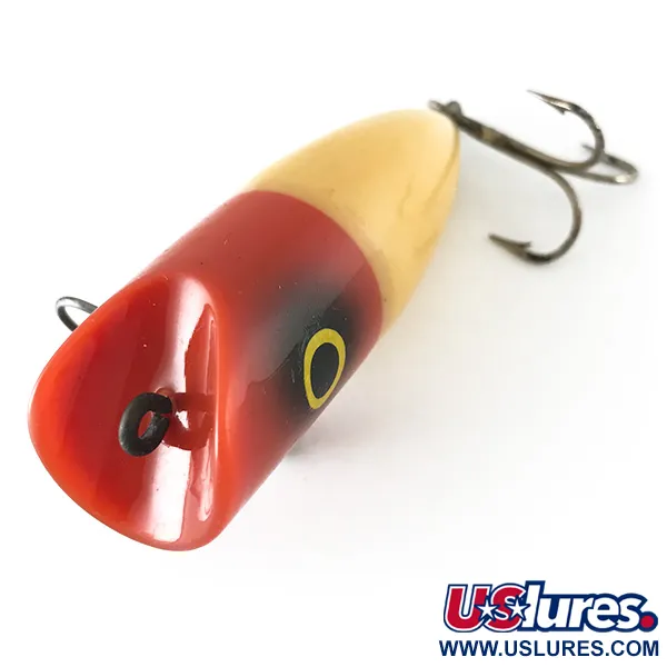 Millsite Bassor Popper Superficie, Rosso / Bianco, 12g, Topwater, #6709