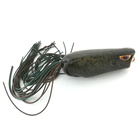 SPRO Dean Rojas Bronzeye Frog Popper, Nero, 14g, Corpo Cavo, #6710