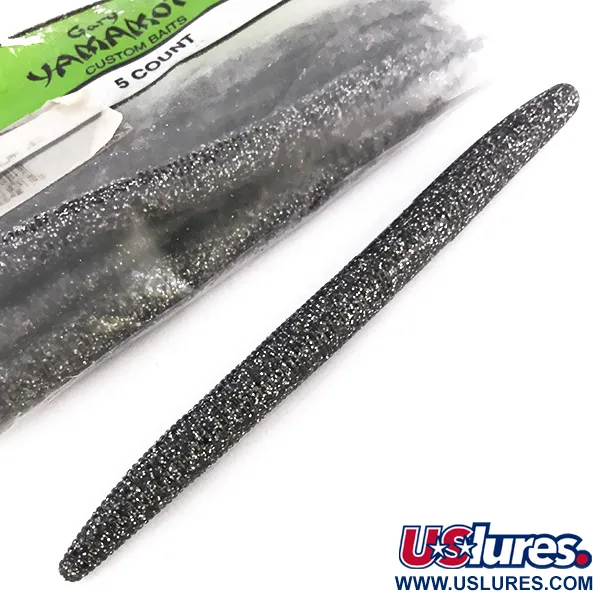 Gary Yamamoto Fat Senko esca siliconica, Glitter Argento, 15cm, #6719