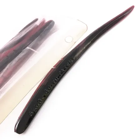 Lunker City Slug-Go Soft Jerk, Red / Black, 15 cm, Slot Offset, #6720