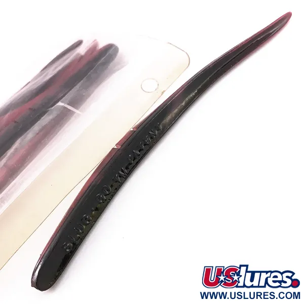 Lunker City Slug-Go Soft Jerk, Red / Black, 15 cm, Slot Offset, #6720