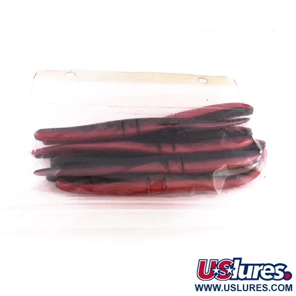 Lunker City Slug-Go Soft Jerk, Red / Black, 15 cm, Slot Offset, #6720