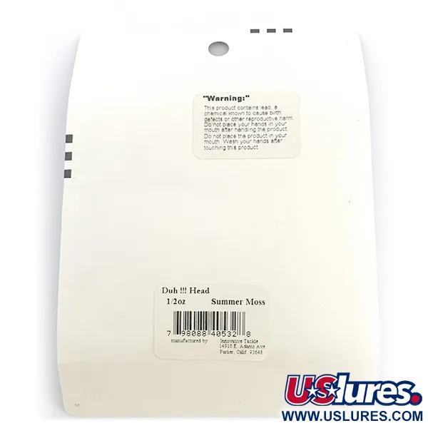 Duh!!! Head kit Testine Offset, Black / Green Metallic, 14g, #6721