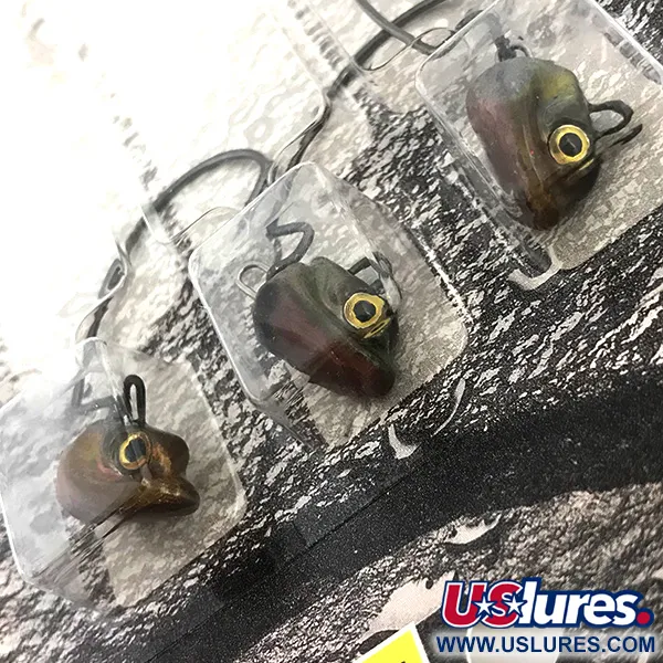 Duh!!! Head Kit Testine Offset, Oliva / Rosso, 11g, Weedless, #6722