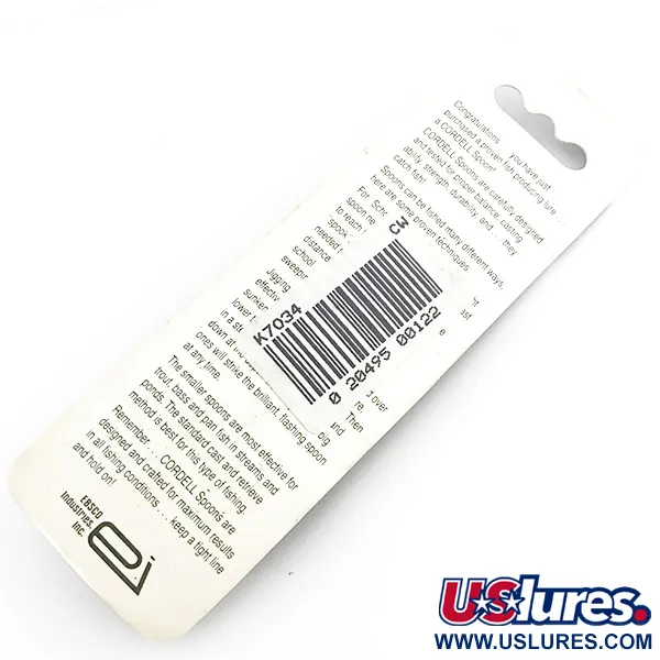 Cotton Cordell CC Spoon Ondulante, Argento, 21g, Jigging, #6725