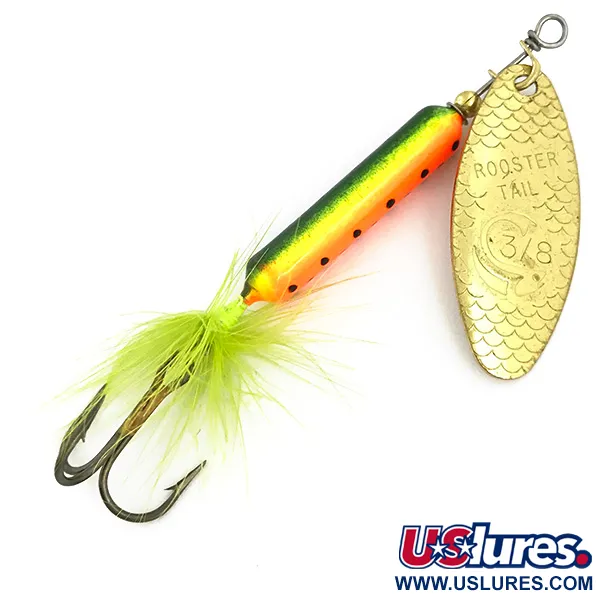 Worden’s Original Rooster Tail UV Rotante, Gold/Fire Tiger, 12g, #6876