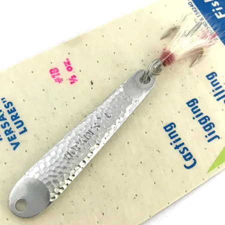 Hopkins s1 - Jig Lure Ondulante, Nichel martellato, 11g, Bucktail, #6735