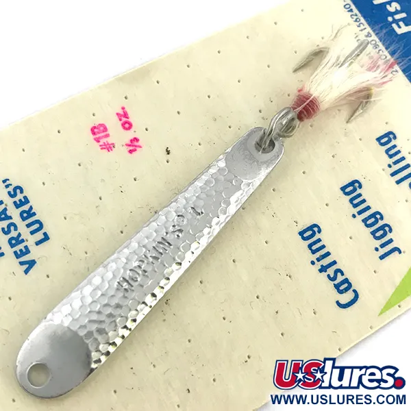 Hopkins s1 - Jig Lure Ondulante, Nichel martellato, 11g, Bucktail, #6735