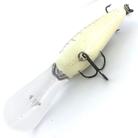 Norman DD22 Crankbait, Bianco/Nero/Glitter Arcobaleno, 28g, #6742