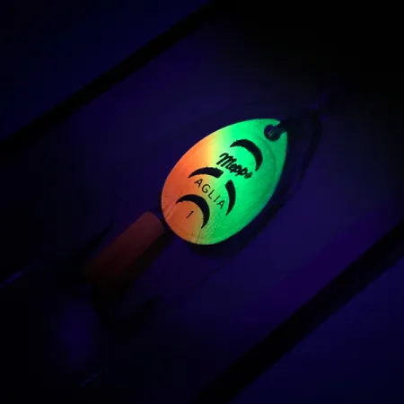 Mepps Aglia 1 Cucchiaino, Fire Tiger, 3.5g, UV fluorescente, #6745