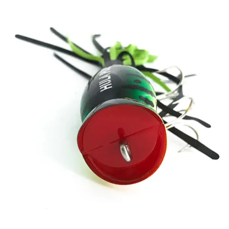 Fred Arbogast Hula Popper Esca Topwater, Fire Tiger, 10g, #6760