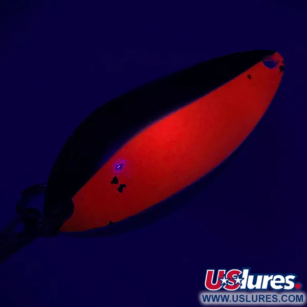 Luhr Jensen Krocodile Stubby UV Ondulante, Nichel / Rosso, 14g, UV, #6768