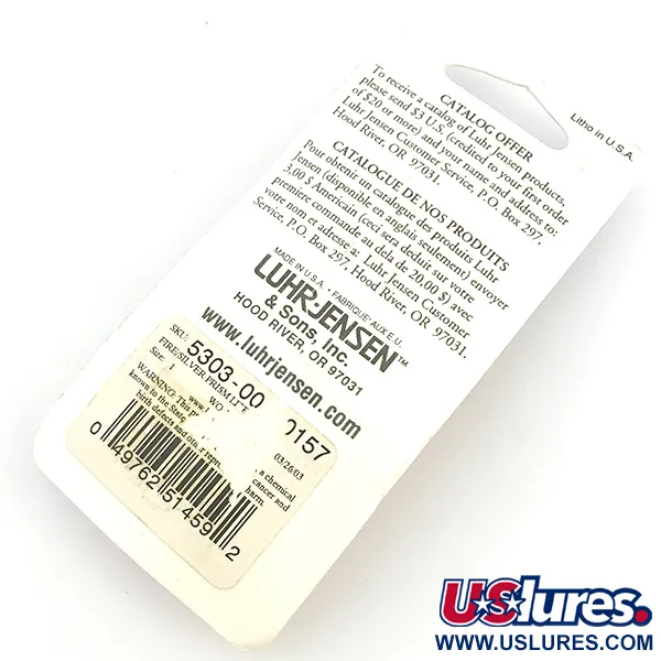 Ondulante Luhr Jensen Loco 1 UV, Red / Hologram, 4g, UV Glow, #6779