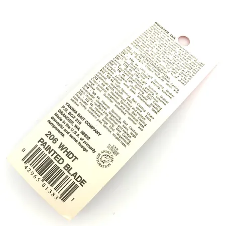 Worden’s Original Rooster Tail Painted Blade Rotante, Bianco, 1,7g, #6792