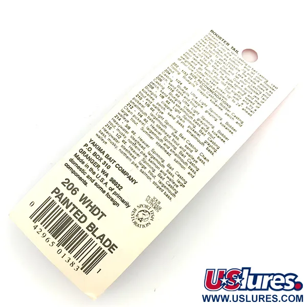 Worden’s Original Rooster Tail Painted Blade Rotante, Bianco, 1,7g, #6792