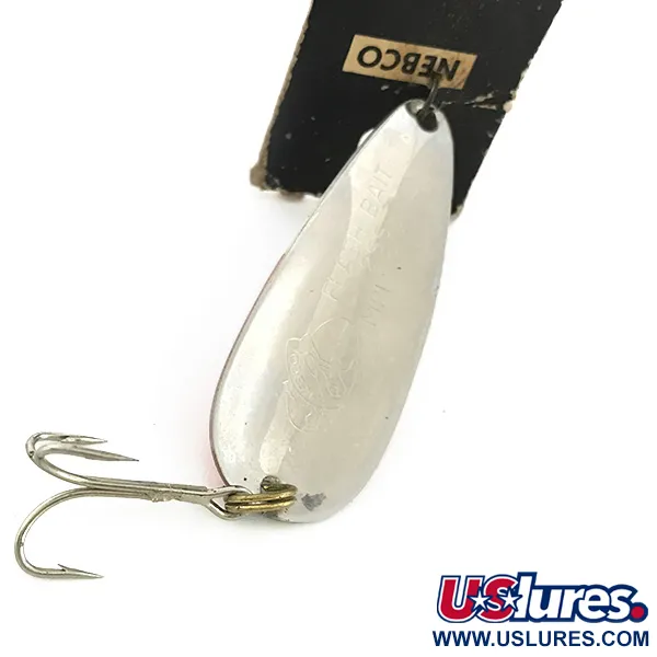 Nebco FlashBait 266 Ondulante, Rosso / Bianco / Nichel, 10g, Amo, #6801