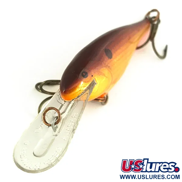 Rapala Shad Rap Deep Runner 05 Deep Diver, Oro-Arancio, 5g, Balsa, #6811