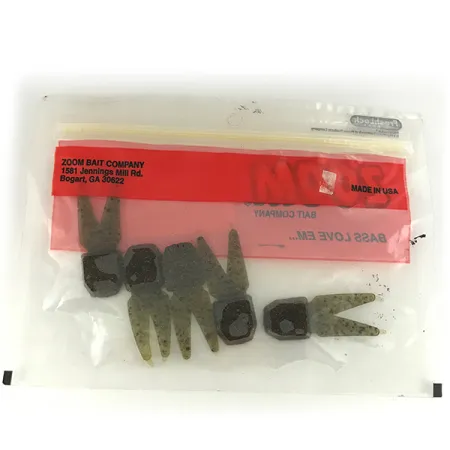 Zoom Tiny Salty Chunk, Green Pumpkin Red, 4.5 cm, Esca Soft #6831