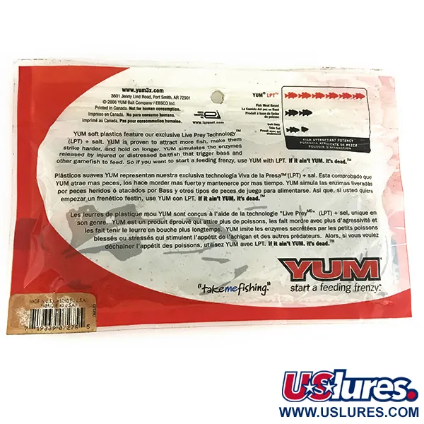 YUM Yum Chunk Esche Siliconiche, Crawdad, 9cm, Tecnologia LPT, #6835