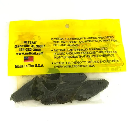 Netbait Kickin B Chunk Esca siliconica, Green Pumpkin, 7.5cm, #6836